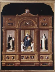 Vierge du rosaire (Représentation en mise en abyme d