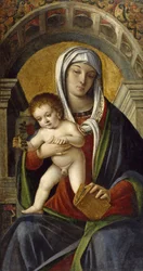Panneau de triptyque avec Madone et Enfant, 1490-1500