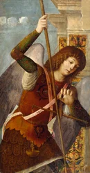 Panneau de triptyque avec l