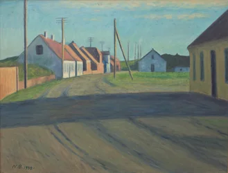Route dans une petite ville. Strande