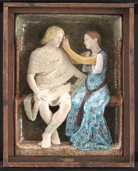 Aage et Else, Couple Assis