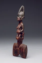 Baguette de danse Shango ("oshe" Shango), fin 19e-début 20e siècle