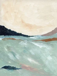 Paysage côtier abstrait