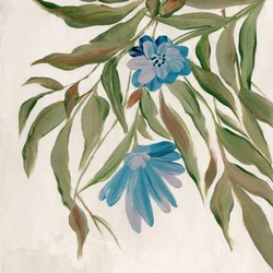 Flux botanique bleu