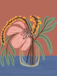 Vase botanique Blush