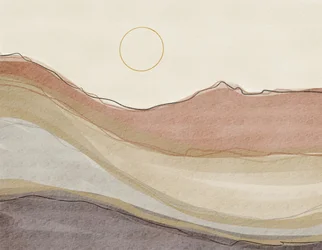 Paysage désertique bohème