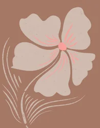 Fleurs bohèmes aux tons terreux