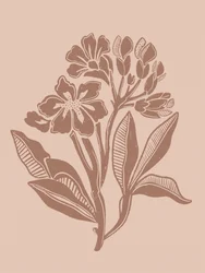 Fleurs botaniques aux accents terreux