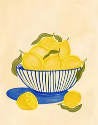 Bol de citrons frais