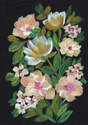 Bouquet floral de minuit