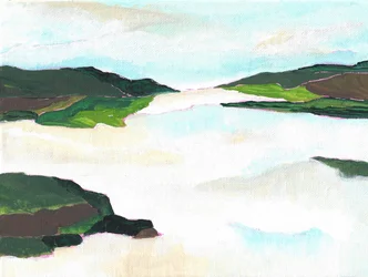 Paysage du lac Misty