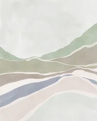 Paysage des collines feutrées