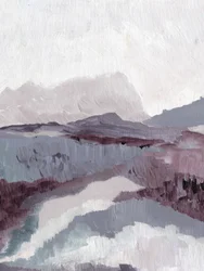 Paysage de montagne aux couleurs douces
