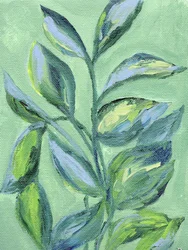 Plantes vertes aux allures picturales