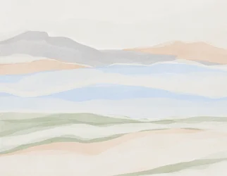 Les couches de la montagne pastel