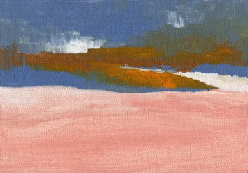 Horizon rose du désert