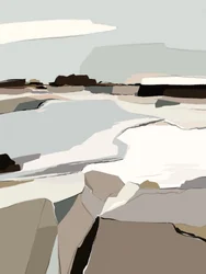 Paysage abstrait serein