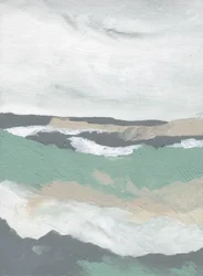 Vagues océaniques abstraites et sereines