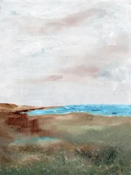 Paysage serein de plage