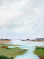 Paysage serein de marais