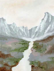 Vallée sereine des montagnes