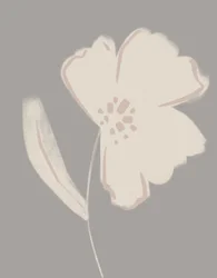 Fleur aux teintes douces