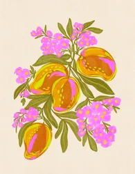 Des mangues tropicales aux couleurs éclatantes
