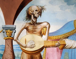 La Mort jouant de la mandole (détail)