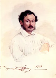 Portrait du décembriste duc Dmitry Shchepin-Rostovsky 1798-1858, 1839
