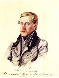 Portrait du décembriste Pyotr Belyaev 1804-1864, 1832-1833