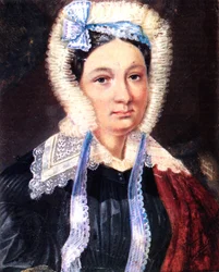 Portrait de Maria Kazimirovna Yushnevskaya 1790-1863, épouse du décembriste Alexander Yushnevsky, 1830-1839