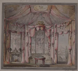Design intérieur pour le boudoir dans la maison du comte Bezborodko à Moscou