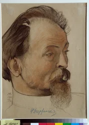 Portrait de Felix Dzerjinski, révolutionnaire bolchevique - Dessin de Nikolai Andreevich