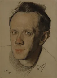 Portrait de Mikhaïl Aleksandrovitch Tchekhov 1891-1955, 1921