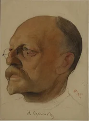Portrait de Vikenty Vikentyevich Veresaev 1867-1945, 1923