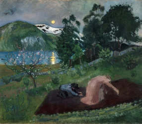 Nuit de printemps dans le jardin