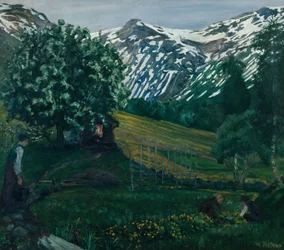 Nuit de printemps à Smieheggen, vers 1918