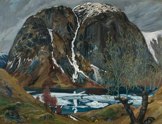 Dégel de printemps sous la colline