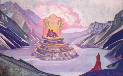 Nagarjuna Conquérant du Serpent, 1925