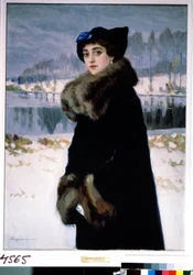 Portrait de la ballerine Lyudmila Mesaksudi Barash