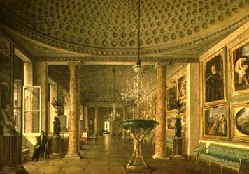La Galerie de Peinture dans le Palais Stroganov, Saint-Pétersbourg