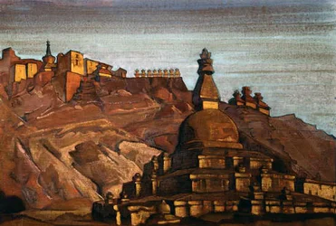 Paysage tibétain, c.1920