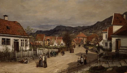 Rue de la ville avec la vie de tous les jours