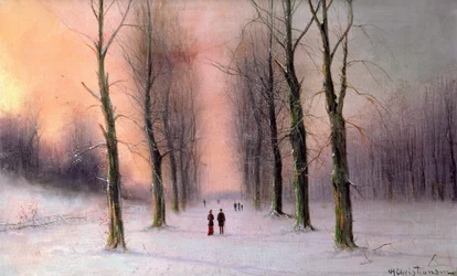 Scène de neige - Parc de Wanstead