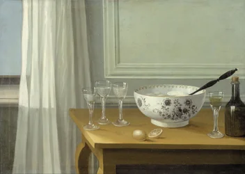 Nature morte avec un bol à punch