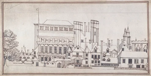 Whitehall avec la porte Holbein et la Maison des Banquets d