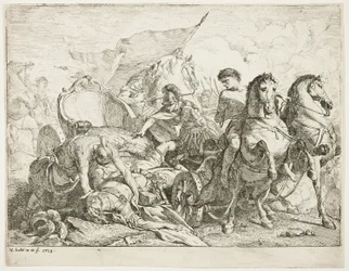 Antiochus tombant de son char