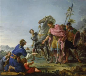 Trajan (53-117) montrant la miséricorde, 1765