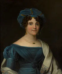 Lady Nicolls, épouse du Major-Général Sir Jaspar Nicolls KCB, vers 1827