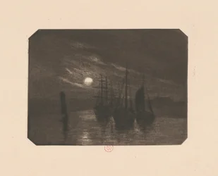 Un port au clair de lune